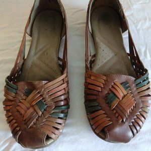 Naturalizer Woven Leather Sandals Huaraches Shoes